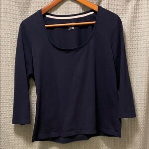 Boden Dark Blue Long Sleeve Top